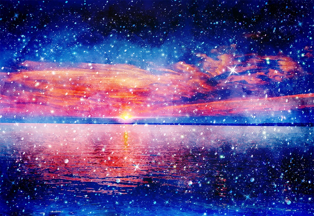 【印刷用】星屑景色素材