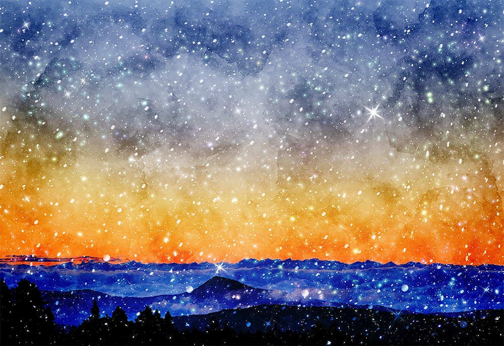 【印刷用】星屑景色素材