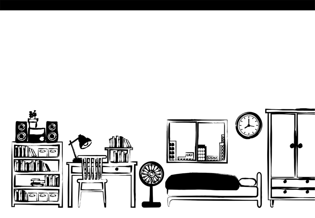 【印刷用】手書き風イラストの1色刷用表紙素材