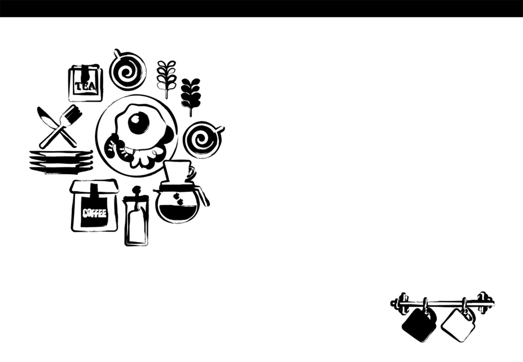 【印刷用】手書き風イラストの1色刷用表紙素材