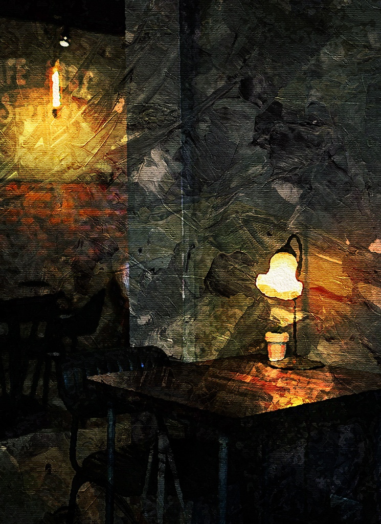 【印刷用】油絵風「酒」