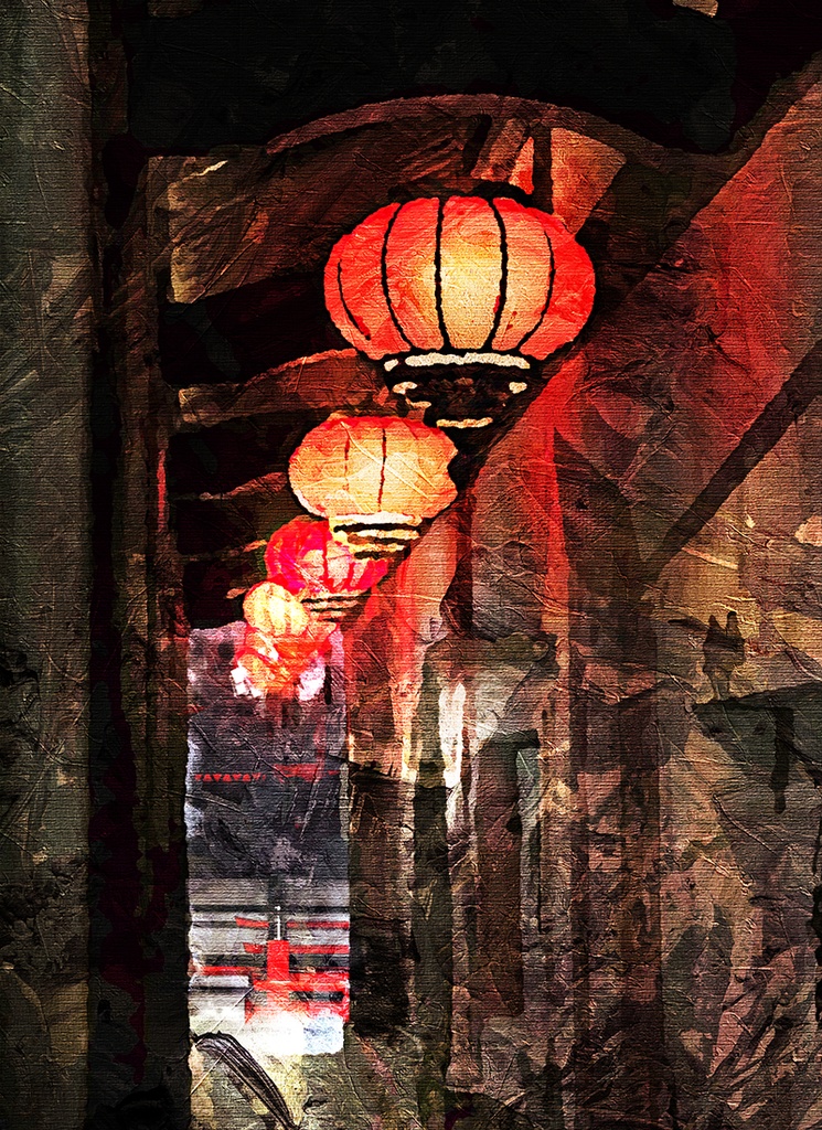 【印刷用】油絵風「灯」