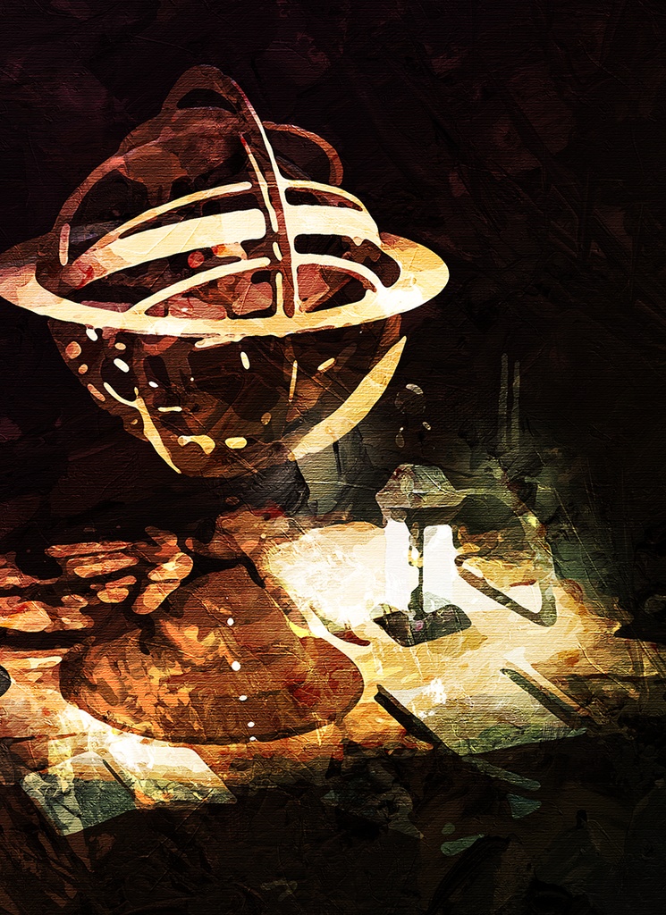 【印刷用】油絵風「アンティーク」