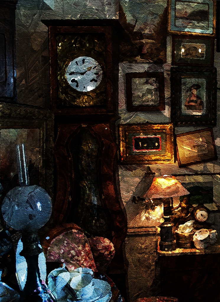 【印刷用】油絵風「アンティーク」