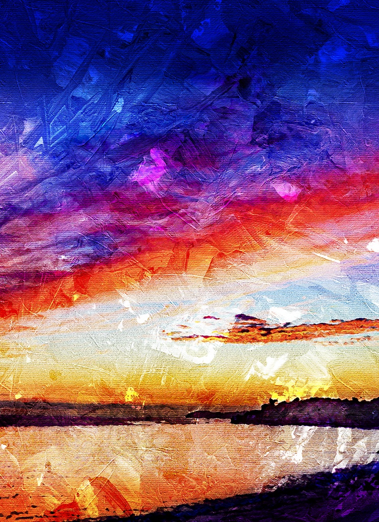 【印刷用】油絵風「大自然」