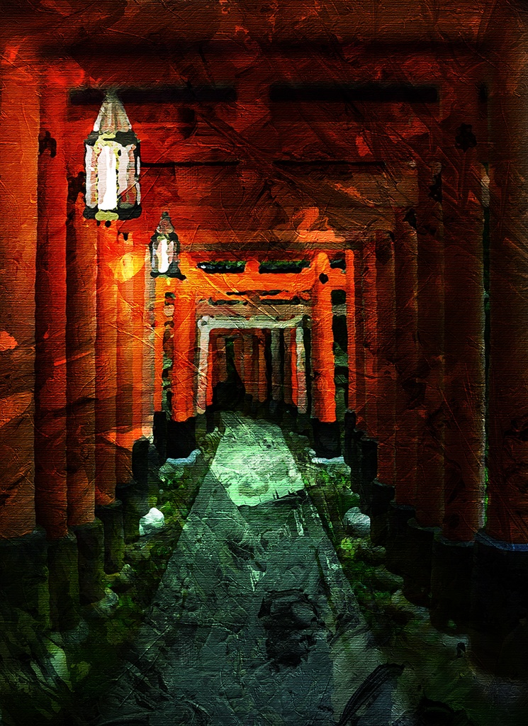 【印刷用】油絵風「ニッポン」