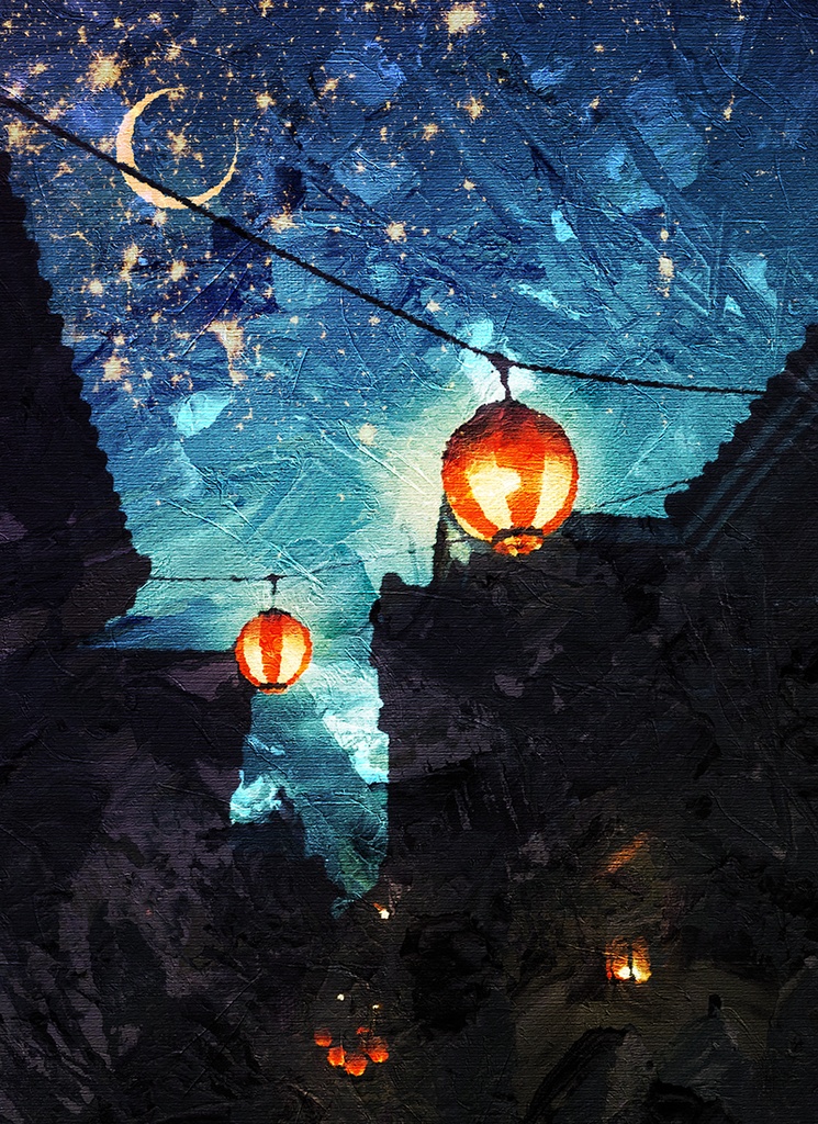 【印刷用】油絵風「ニッポン」