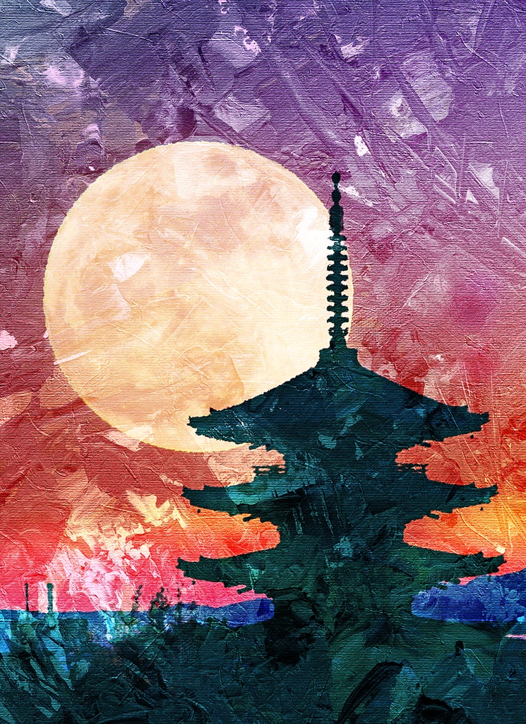 【印刷用】油絵風「ニッポン」