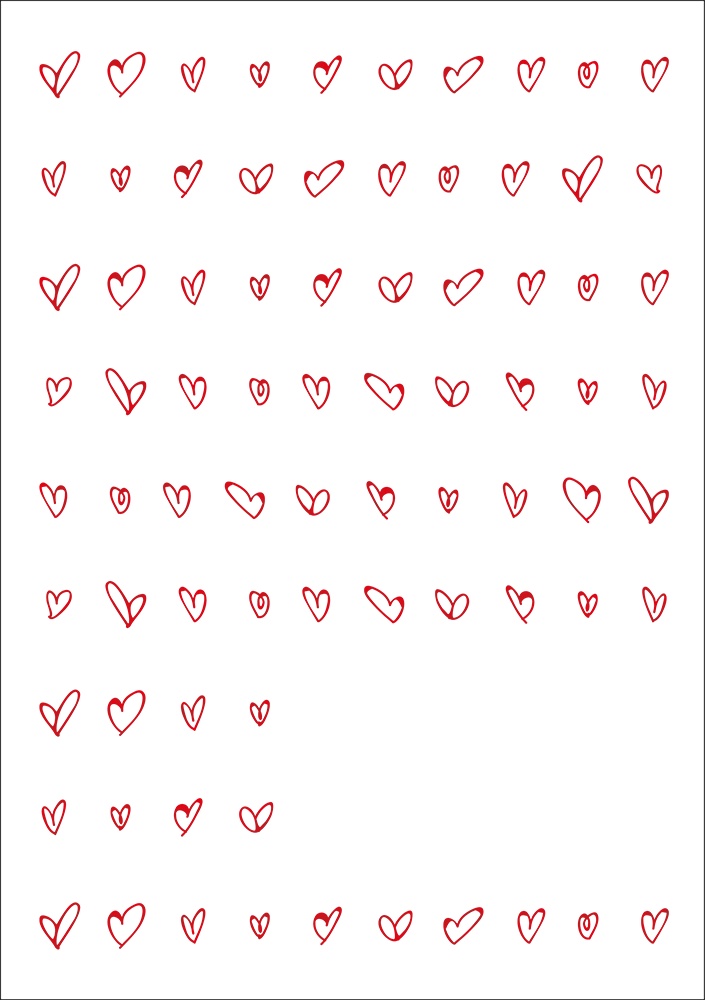 【印刷用】ハートのイラスト