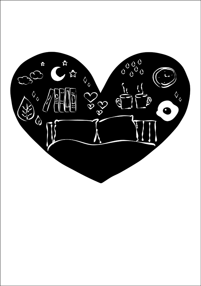 【印刷用】ハートのイラスト