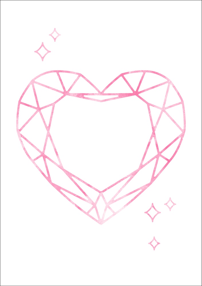 【印刷用】ハートのイラスト
