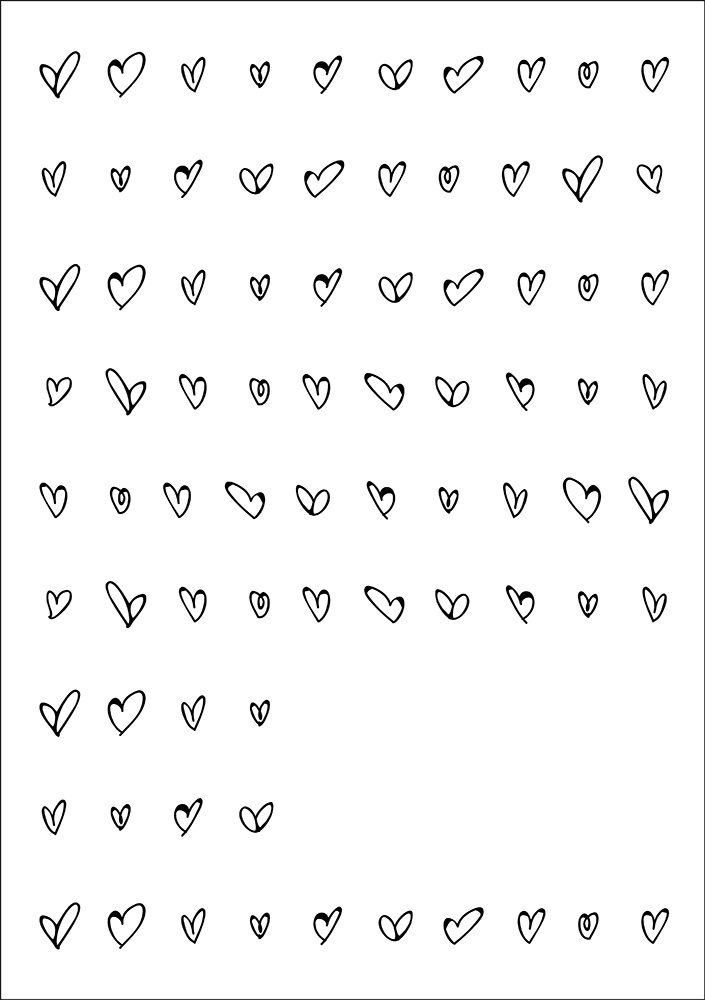 【印刷用】ハートのイラスト