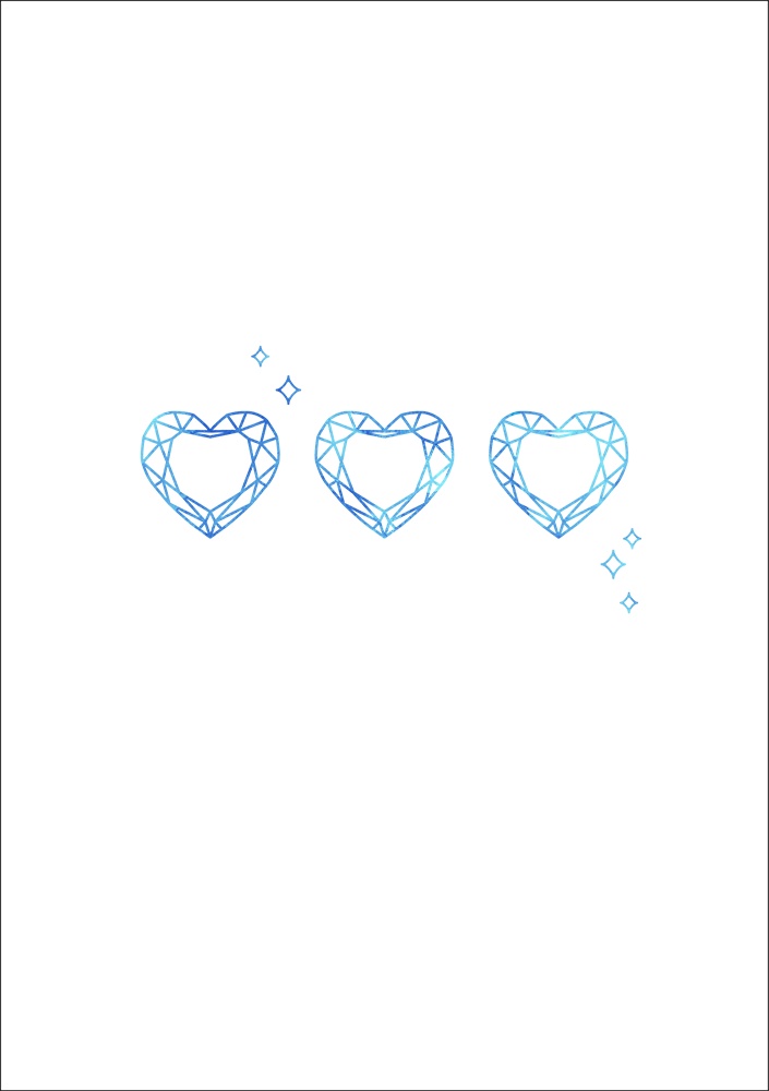 【印刷用】ハートのイラスト