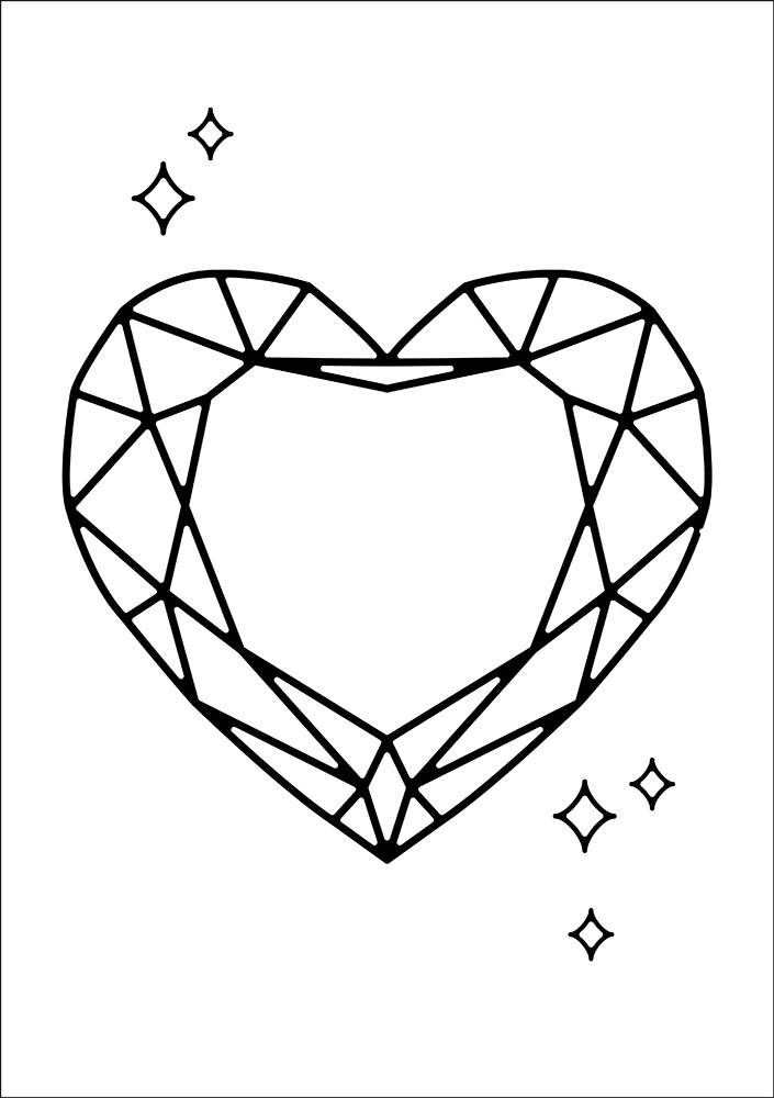 【印刷用】ハートのイラスト