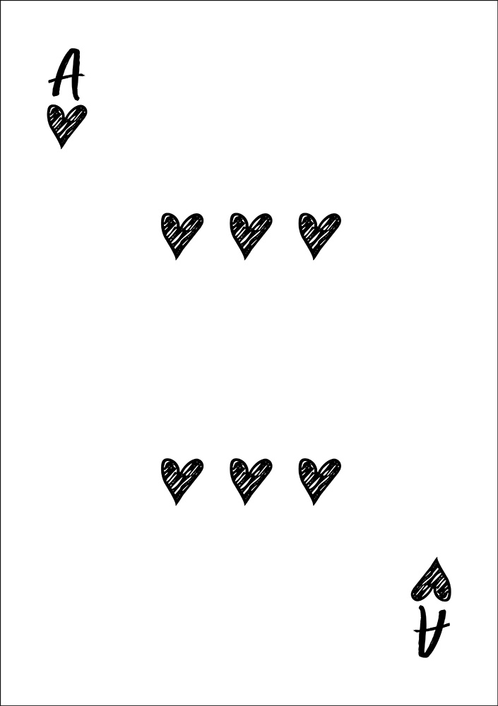 【印刷用】ハートのイラスト