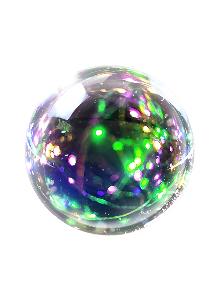 【印刷用】煌めくガラスドーム素材