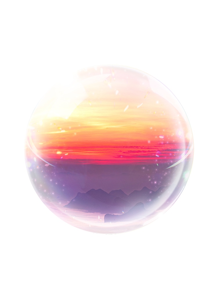 【印刷用】煌めくガラスドーム素材