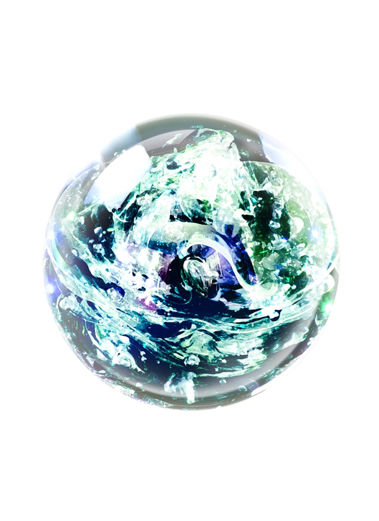 【印刷用】煌めくガラスドーム素材