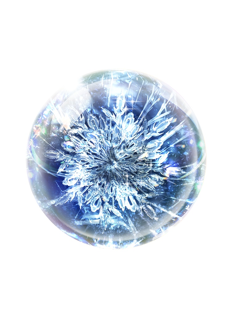 【印刷用】煌めくガラスドーム素材