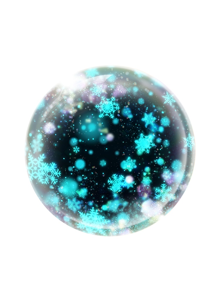 【印刷用】煌めくガラスドーム素材