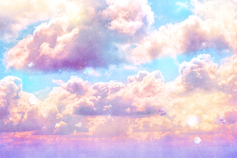 【印刷用】フォトジェニックな空の素材