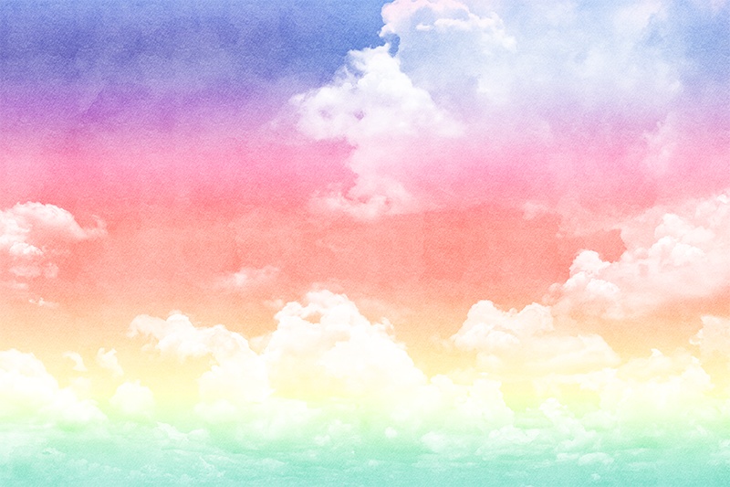 【印刷用】フォトジェニックな空の素材