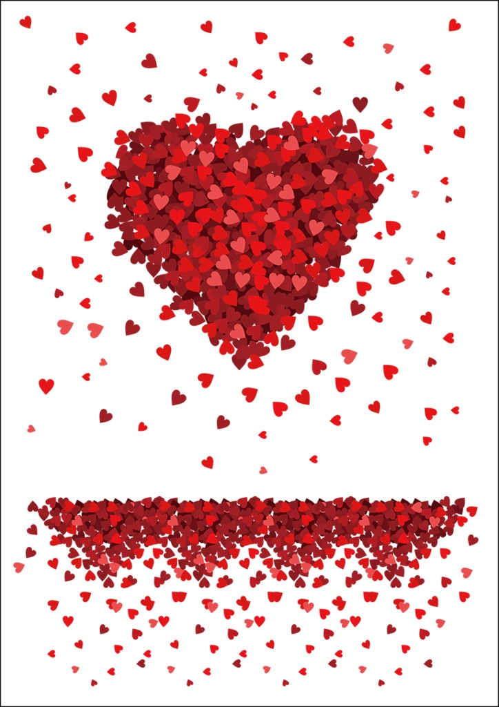 【印刷用】バレンタイン素材1