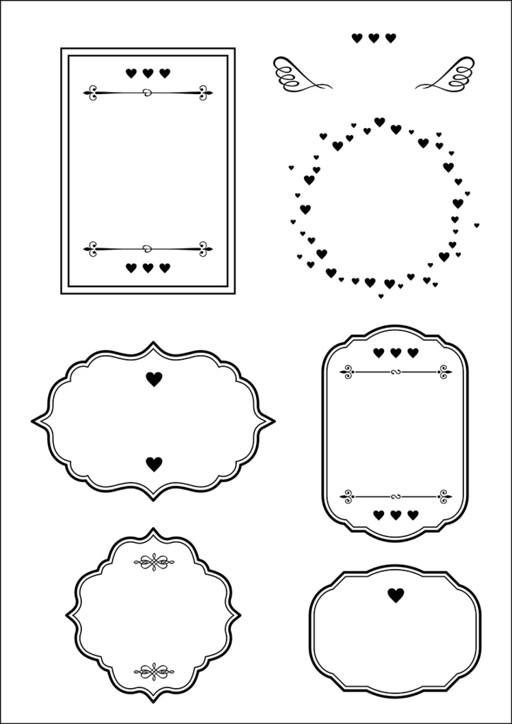 【印刷用】バレンタイン素材1