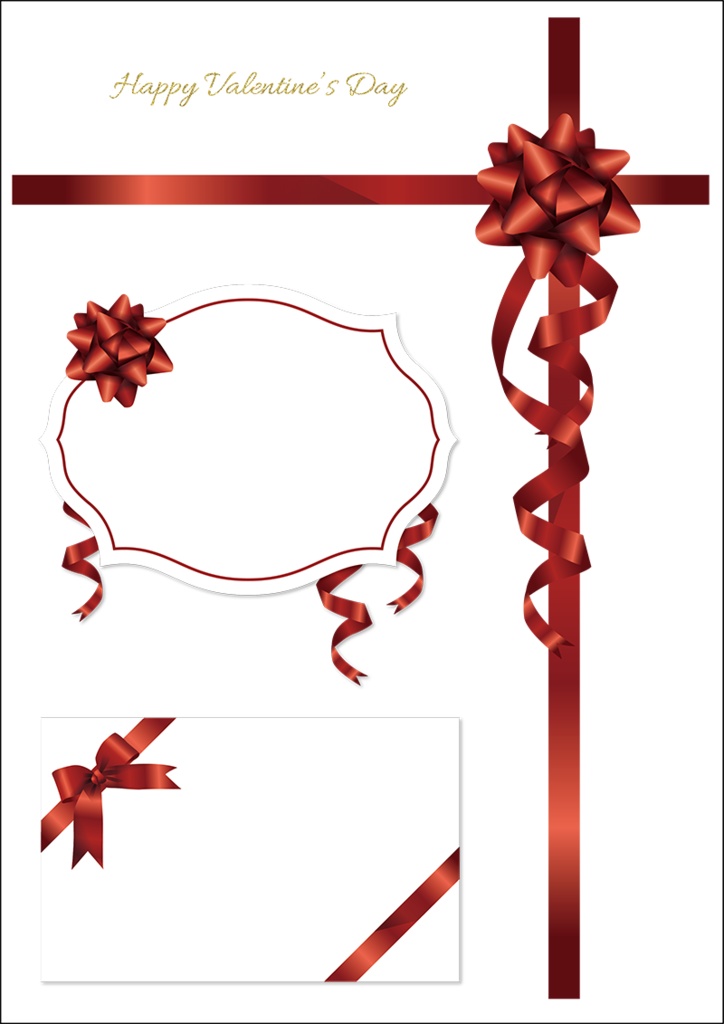 【印刷用】バレンタイン素材1