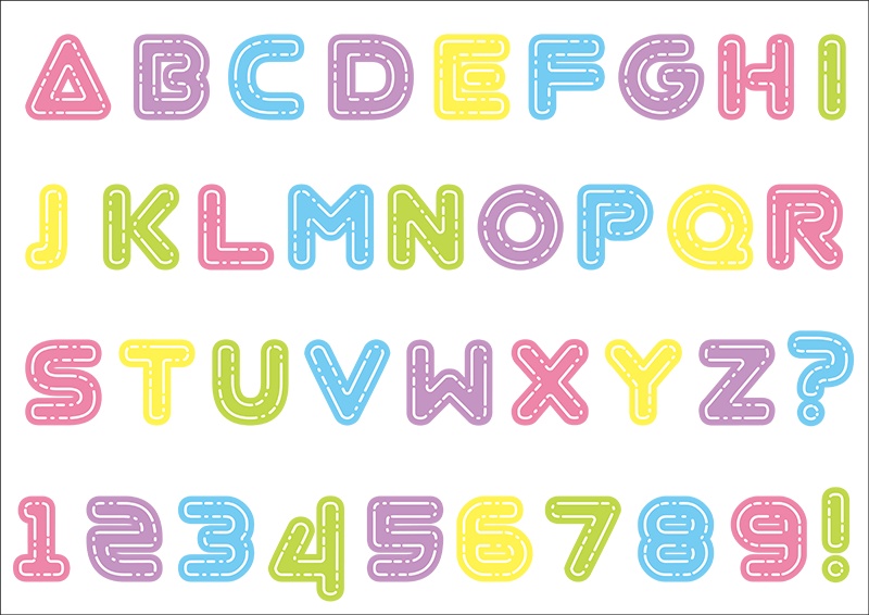 【印刷用】ファンシー&ポップなデザイン素材