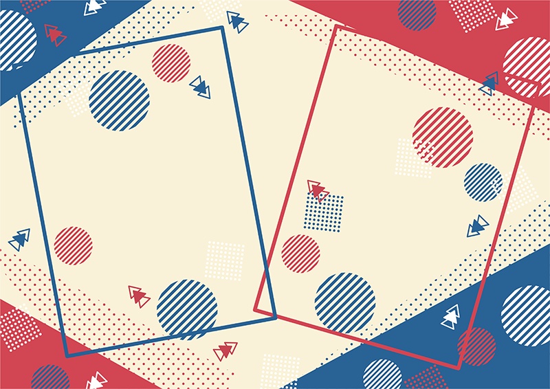 【印刷用】ファンシー&ポップなデザイン素材