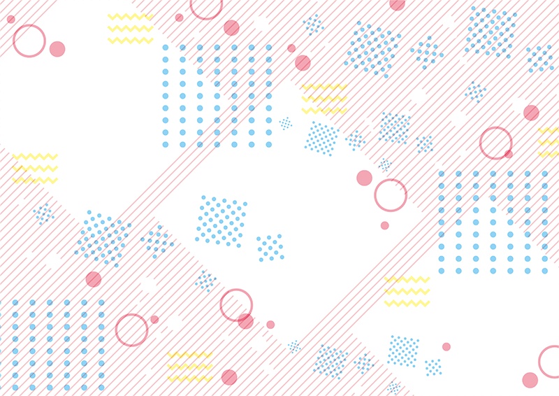 【印刷用】ファンシー&ポップなデザイン素材