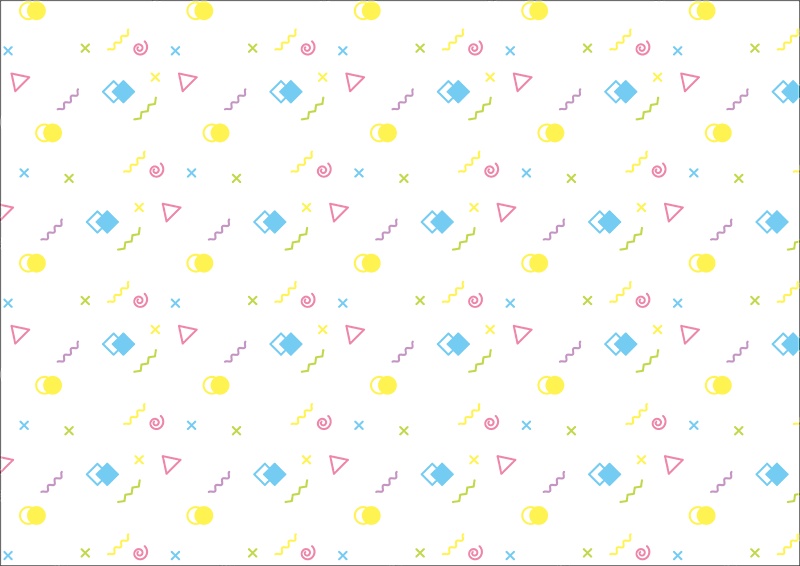 【印刷用】ファンシー&ポップなデザイン素材