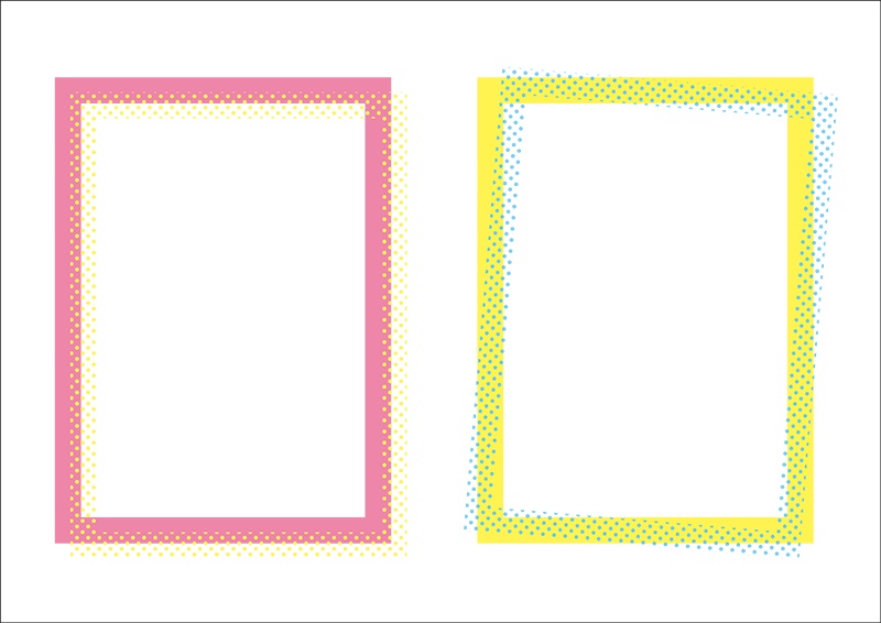 【印刷用】ファンシー&ポップなデザイン素材