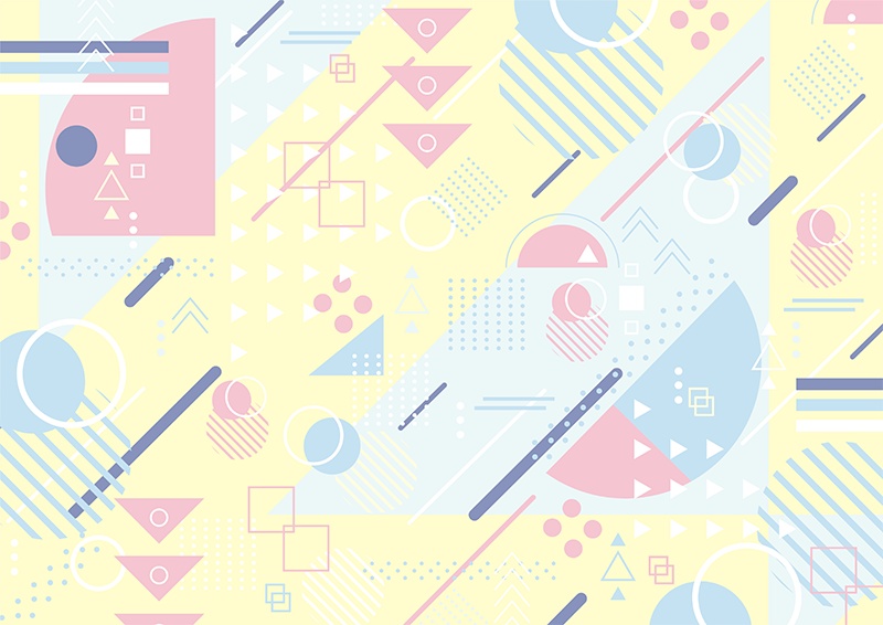 【印刷用】ファンシー&ポップなデザイン素材