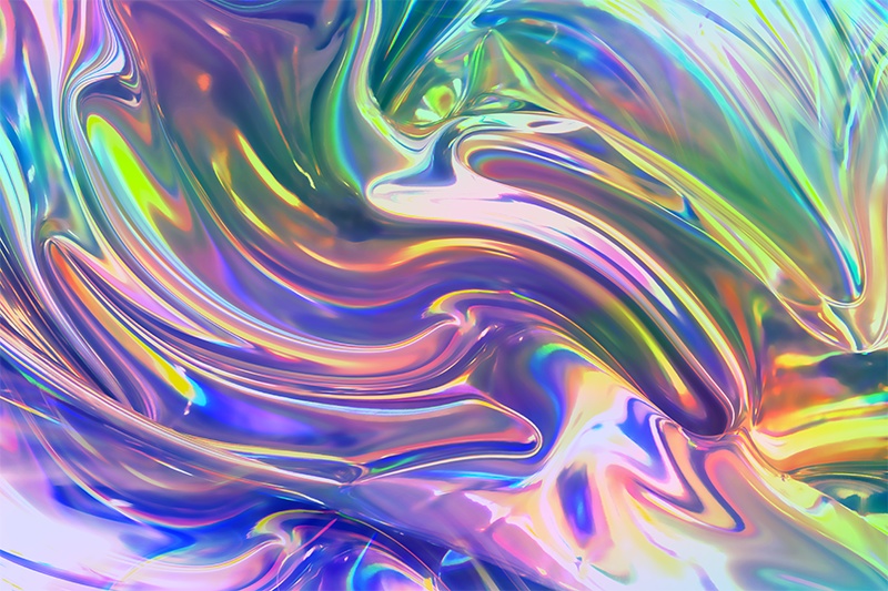 【印刷用】ホログラフィックテクスチャ素材