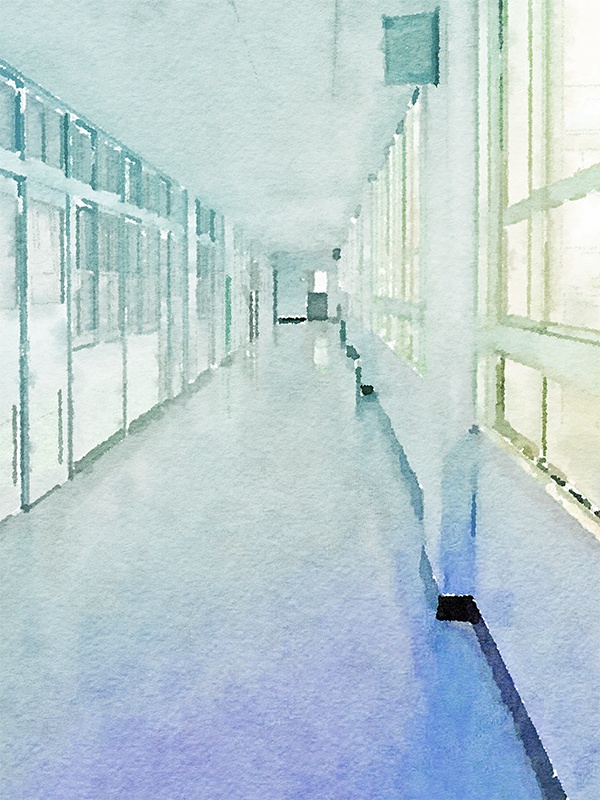 【印刷用】水彩イラスト「学校」