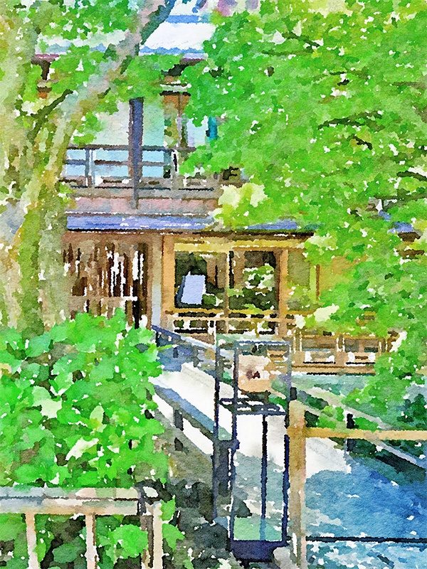 【印刷用】水彩イラスト「古都」