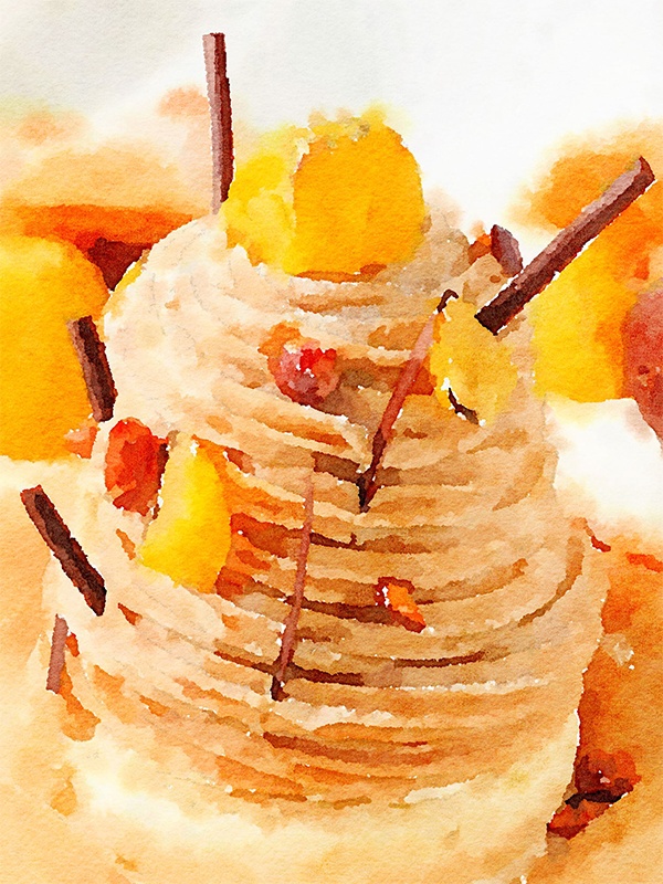 【印刷用】水彩イラスト「ケーキ」