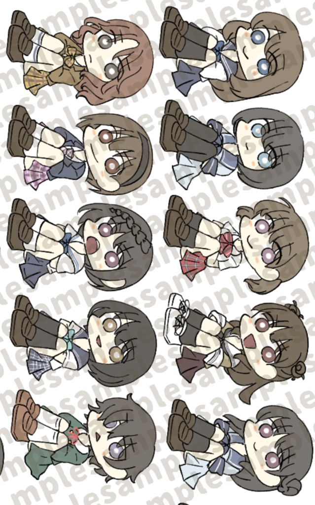 ブルリフ帝育座りシール