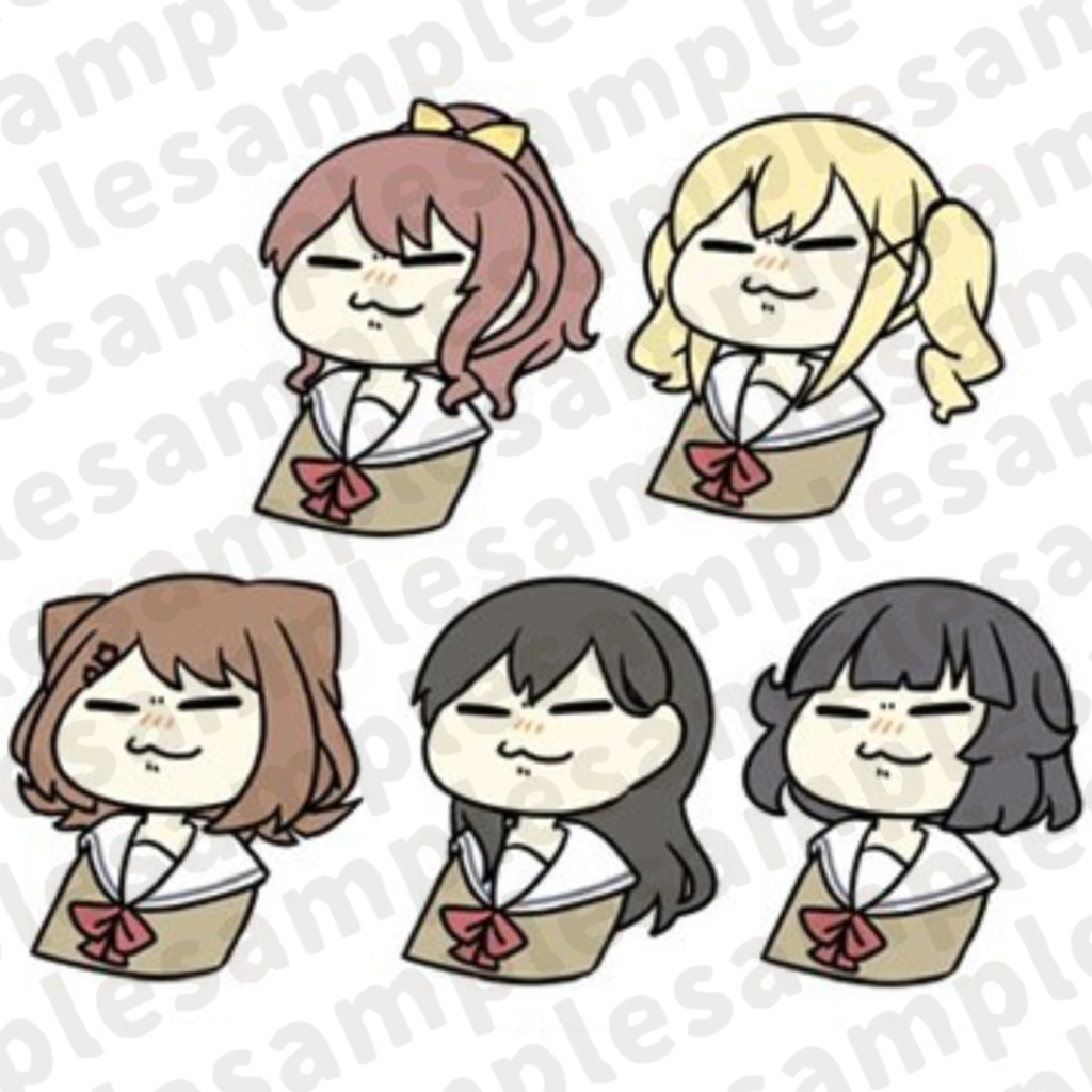 2cmミニフレークシール「ポピパ」