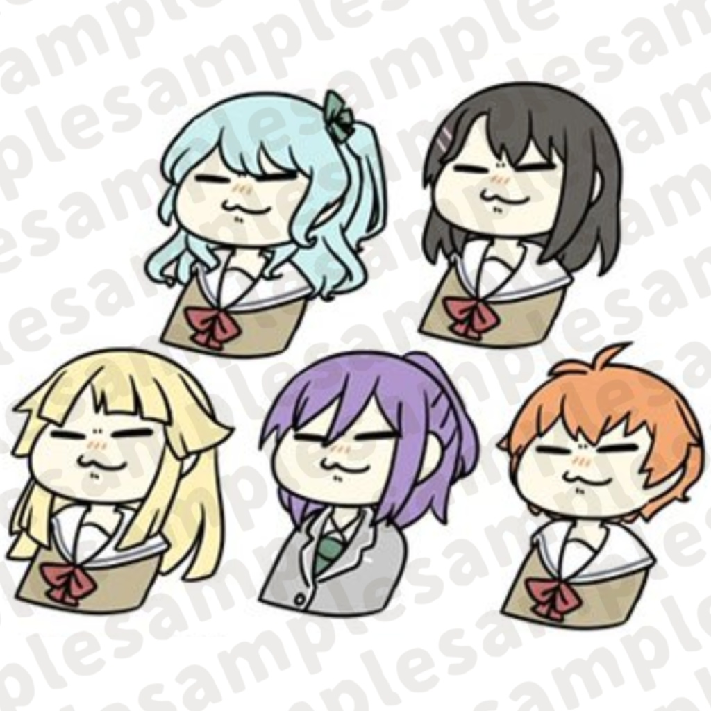 2cmミニフレークシール「ハロハピ」