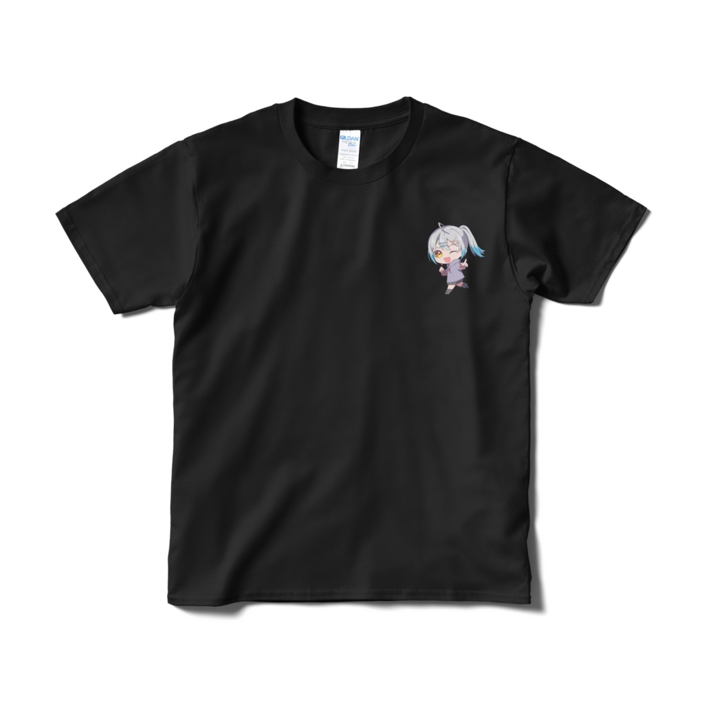 新衣装記念グッツ第一弾 ワンポイントTシャツ(黒)