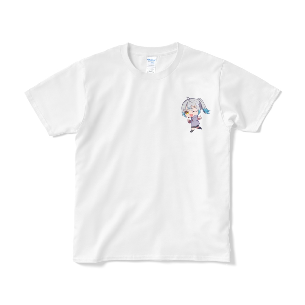 新衣装記念グッツ第一弾 ワンポイントTシャツ(白)