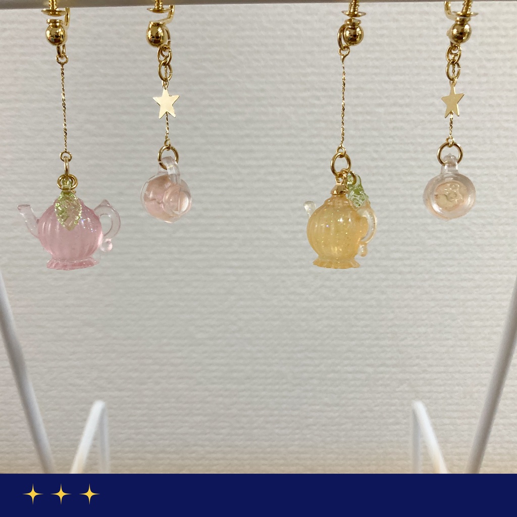 金平糖ティーセットピアス・イヤリング