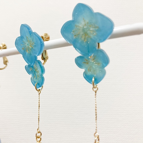 きらめき紫陽花ピアス・イヤリング