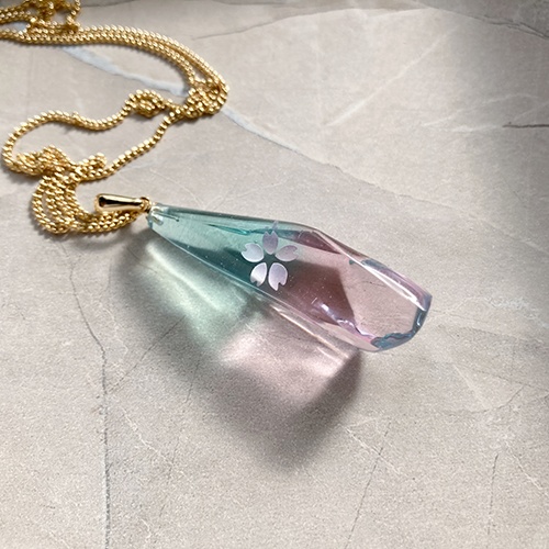 桜結晶ネックレス