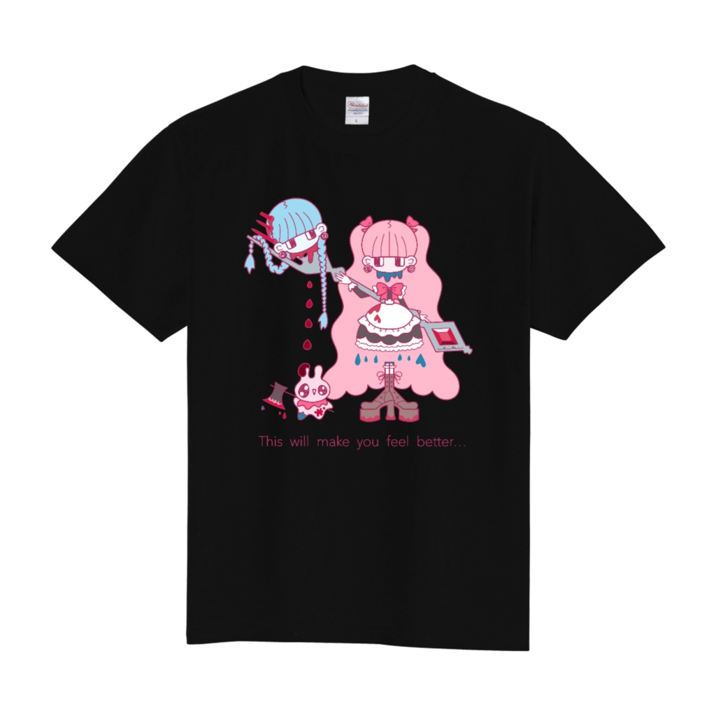 フォークぶっ刺さりちゃんTシャツ
