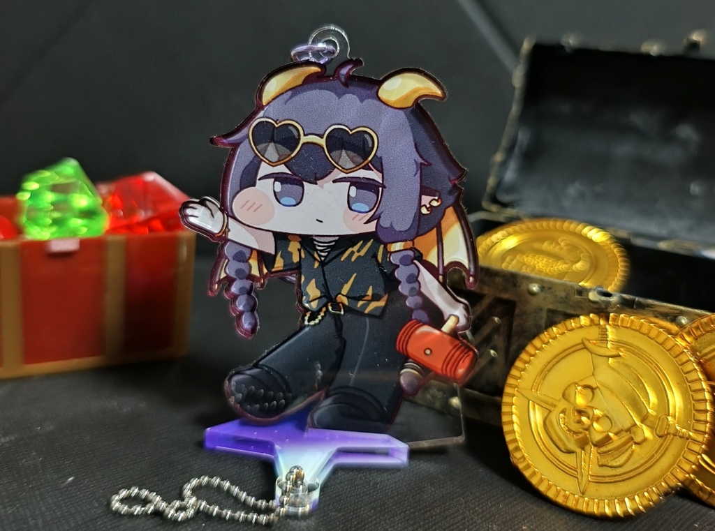 【アクキー&アクスタ】ギデオン お座り&おでかけ両面アクキー+アクスタ【トリッカル】