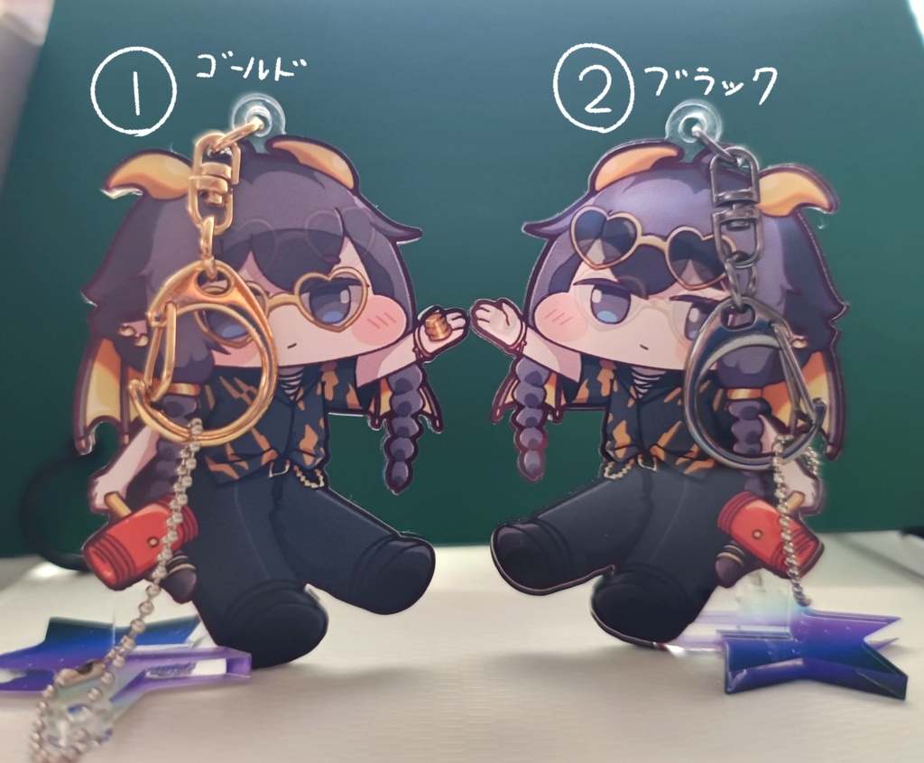 【アクキー&アクスタ】ギデオン お座り&おでかけ両面アクキー+アクスタ【トリッカル】